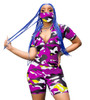 Camouflage Two Piece Set Track-Suit With Mask
