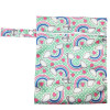 Travel PUL Wet Bags Baby Waterproof Cloth Diaper Bag Single Zipper Print Reusable Baby Nappy Wet Dry Bags Wetbags 25x20cm