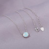 925 Sterling Silver Opal Necklace 925 Sterling Silver Opal Necklace