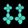 Bohemian Ethnic thread Fringe  Big Beads Statement Party hang Drop Earrings