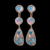 Bohemian Ethnic thread Fringe  Big Beads Statement Party hang Drop Earrings