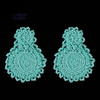 Bohemian Ethnic thread Fringe  Big Beads Statement Party hang Drop Earrings