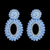 Bohemian Ethnic thread Fringe  Big Beads Statement Party hang Drop Earrings