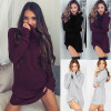 Women Winter  Knitted Turtleneck Long Sleeve Slim Loose Sweaters Pullovers Plus Size Streetwear Dress Women Winter  Knitted Turtleneck Long Sleeve Slim Loose Sweaters Pullovers Plus Size Streetwear Dress
