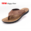New Shoes Men Slippers Genuine Leather Beach Slippers Mens Flip Flop Sandals Summer Men Shoes Male Flip Flops A673