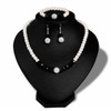 Simulated Pearl Jewelry Sets Party Pearl Earrings Necklace Bracelet Set Woman Earings Fashion Jewelry African Beads Jewelry Sets