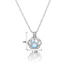 Glow In The Dark Necklace Metal Pet Cat Necklaces For Woman Animal Dog Paw Necklace Hollow Pendant Night luminous Light