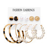 Set Acrylic Earrings For Women Bohemian Earrings Big Dangle Drop Earring