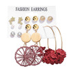 Set Acrylic Earrings For Women Bohemian Earrings Big Dangle Drop Earring