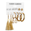 Set Acrylic Earrings For Women Bohemian Earrings Big Dangle Drop Earring