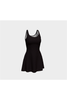 Robe évasée à rayures en micro V