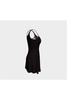 Robe évasée à rayures en micro V