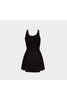 Robe évasée à rayures en micro V