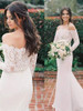 onlybridals Lace Long Sleeve Mermaid Wedding Dress 2020  Boho Bridal Gowns Simple