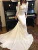 onlybridals  Mermaid wedding dress Long sleeve Dubai Wedding Bride Dress Soft Satin Wedding Gowns Vestido
