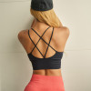 Women's Back Sports Shock Proof Seamless Women Sports Bra Sexy Crisscross Strappy Padded Wirefree Running Crop Top Bras Women's Back Sports Shock Proof Seamless Women Sports Bra Sexy Crisscross Strappy Padded Wirefree Running Crop Top Bras