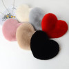 Fashion Women's Heart Shaped Faux Fur Crossbody Wallet Purse Chain Shoulder Bag