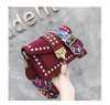 Vintage Velvet Rivets Shoulder Bag Women Messenger Bag Ladies Pu Leather Flap Bag