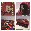 Vintage Velvet Rivets Shoulder Bag Women Messenger Bag Ladies Pu Leather Flap Bag