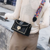 Vintage Velvet Rivets Shoulder Bag Women Messenger Bag Ladies Pu Leather Flap Bag