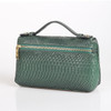 Fashion Crocodile Embossed Leather Women Clutch Make Up Bag Handbags