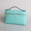 Fashion Crocodile Embossed Leather Women Clutch Make Up Bag Handbags