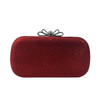 Women Bags leatherette Evening Bag Bow(s) Crystal Detailing