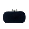 Women Bags leatherette Evening Bag Bow(s) Crystal Detailing