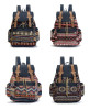 Women Canvas Vintinge Backpack Ethnic Backpack Bohemian Backpack Schoolbag