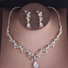 Crystal Bridal Jewelry Sets Vintage Gold Fashion Wedding Jewelry