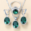 New Women Wedding Costume Silver Color  Jewelry Sets