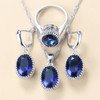 New Women Wedding Costume Silver Color  Jewelry Sets