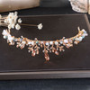 Vintage Gold Crystal Beads Bridal Jewelry Sets Wedding Vintage Gold Crystal Beads Bridal Jewelry Sets Wedding