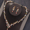 Vintage Gold Crystal Beads Bridal Jewelry Sets Wedding Vintage Gold Crystal Beads Bridal Jewelry Sets Wedding