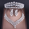 Luxury Crystal Pearl Costume Jewelry Sets Rhinestone Choker