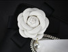 High Quality Luxury Crystal Rhinestones Camellia Flower Car Interior Accessories