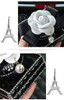 High Quality Luxury Crystal Rhinestones Camellia Flower Car Interior Accessories