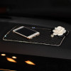 High Quality Luxury Crystal Rhinestones Camellia Flower Car Interior Accessories