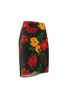 Jupe crayon à fleurs pour femmes