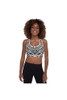 Soutien-gorge de sport rembourré à imprimé zèbre