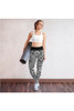Legging de yoga à imprimé zèbre