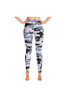 Legging de yoga rose à motif camouflage