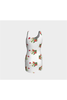 Robe moulante à fleurs blanche