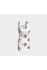 Robe moulante à fleurs blanche
