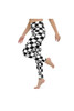 Legging de yoga à carreaux coeurs
