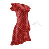 Robe de thé rouge à pois Valentine