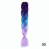 Hair Braid Synthetic Crochet Hair Extensions Jumbo False Braid Ombre Braiding Hair Pink Grey Blue Color Dreadlocks Kanekalon