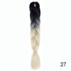 Hair Braid Synthetic Crochet Hair Extensions Jumbo False Braid Ombre Braiding Hair Pink Grey Blue Color Dreadlocks Kanekalon