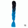 Hair Braid Synthetic Crochet Hair Extensions Jumbo False Braid Ombre Braiding Hair Pink Grey Blue Color Dreadlocks Kanekalon