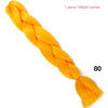 MANWEI 100g 24 Inch Synthetic Braiding Ombre Color Synthetic Hair Extension Crochet Twist Jumbo Braiding Kanekalon Hair